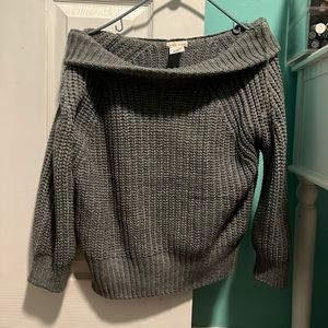 gray sweater